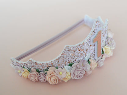 Lilac floral tiara | Birthday crown