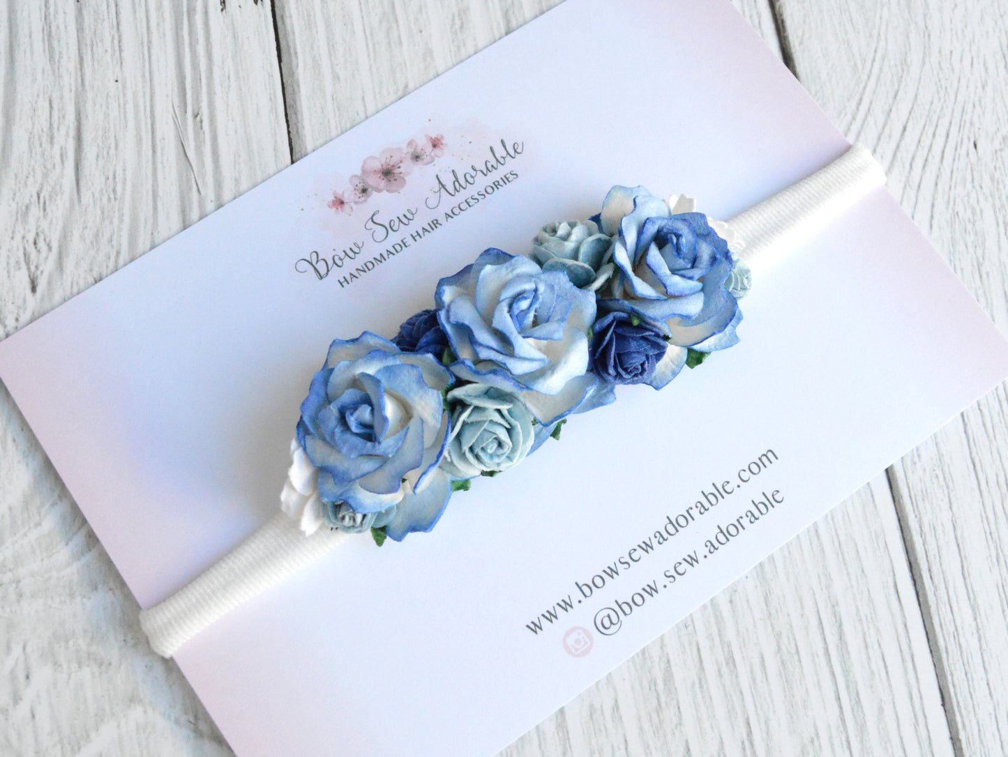 Ombre blue | Flower headband