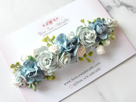 Blue rose garden | Flower headband