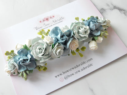 Blue rose garden | Flower headband