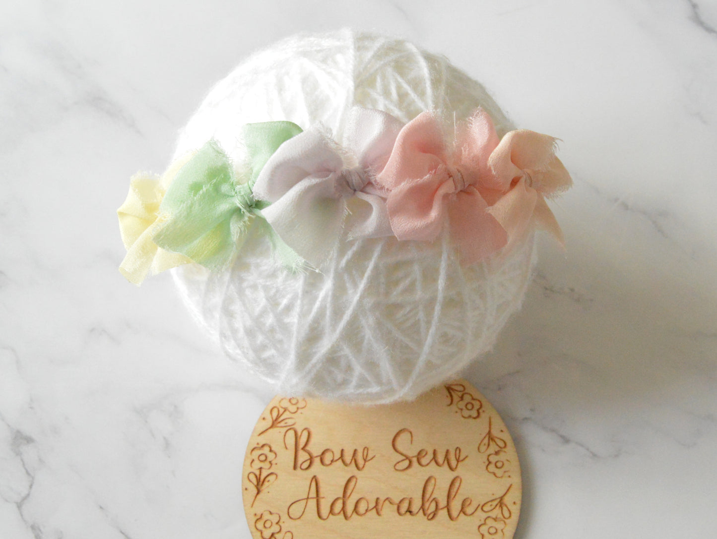 Pastel rainbow chiffon | Headband