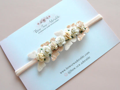 Dainty butterflies | Flower headband