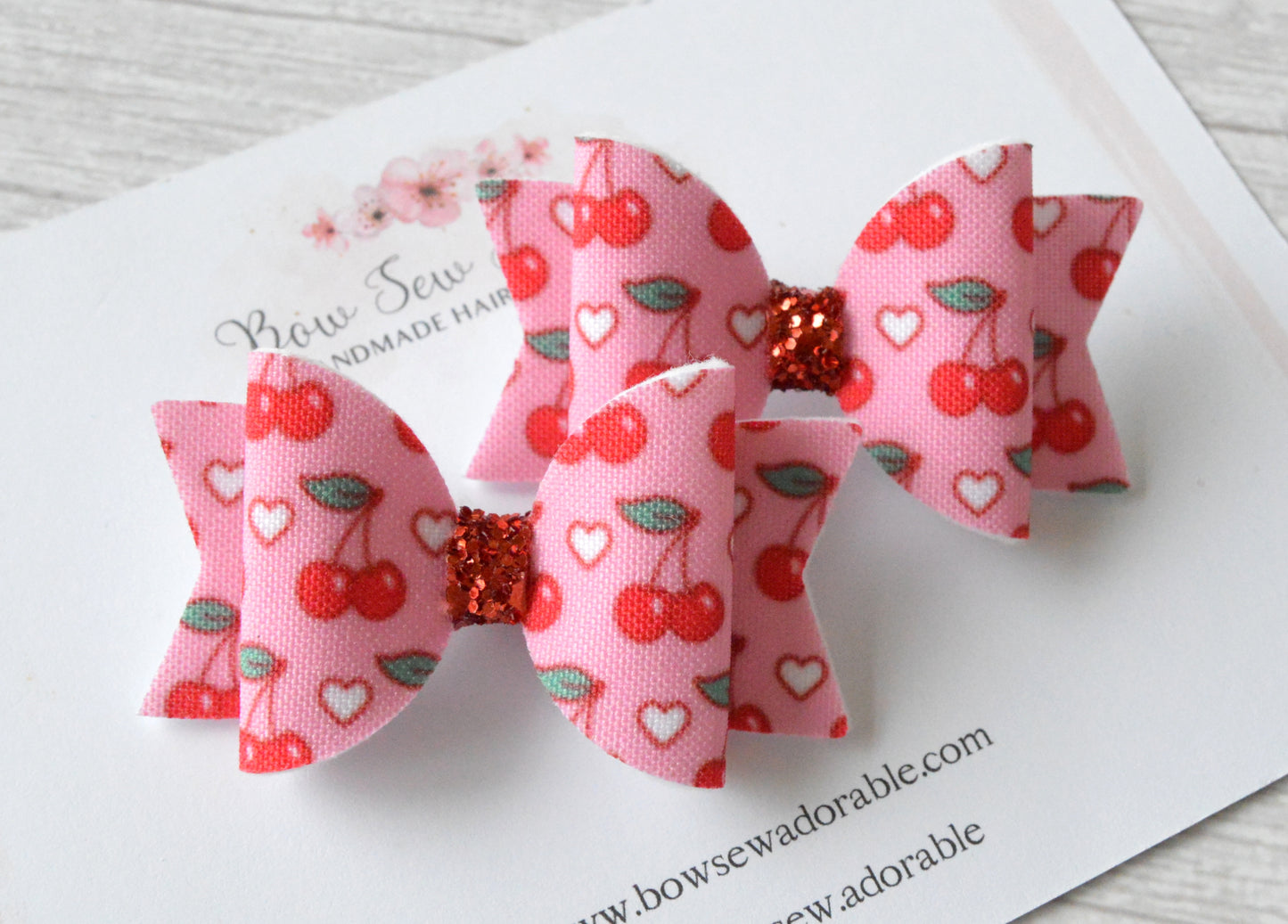 Sweet cherry | Hair bow set