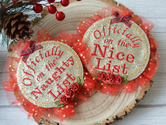 Naughty or Nice? | Christmas Badges