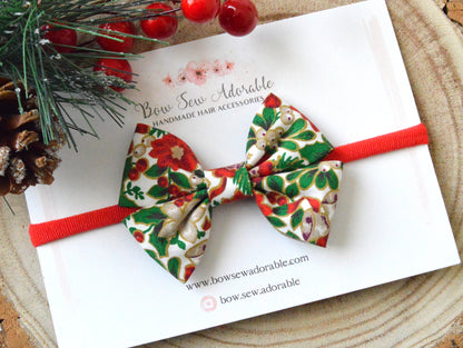 Boughs of holly | Hair bow