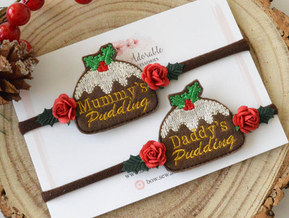 Christmas Pudding | Headband set/individual