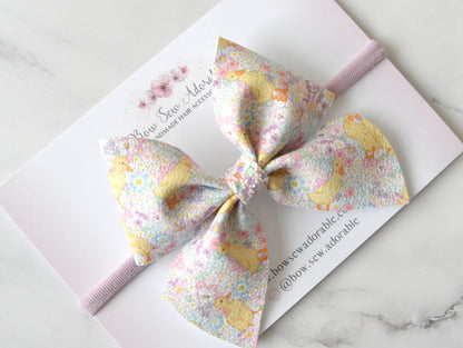 Pastel ducks | Hair bow