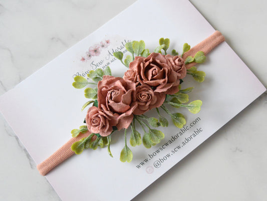 Dusky floral meadow | Flower headband