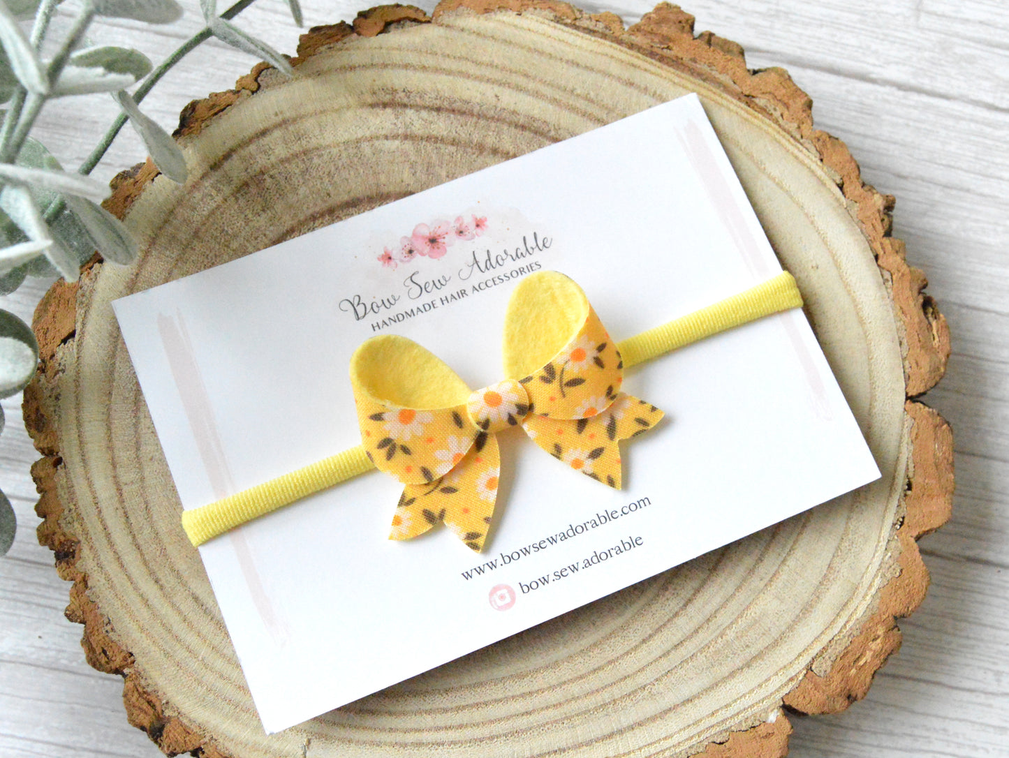 Lemon Daisy | Hair bow