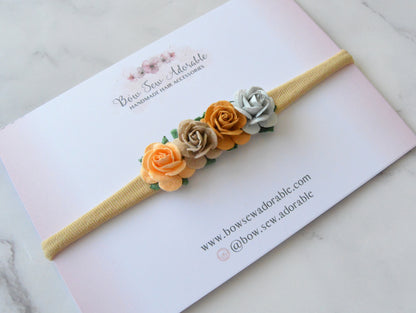 Pumpkin spice floral | Flower headband