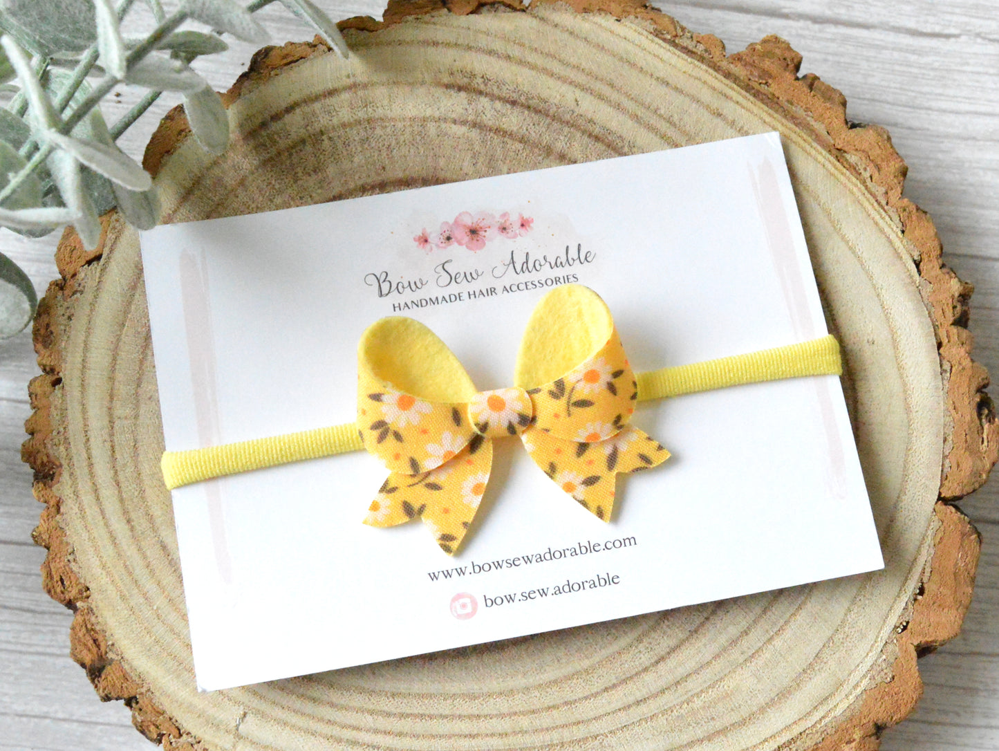 Lemon Daisy | Hair bow