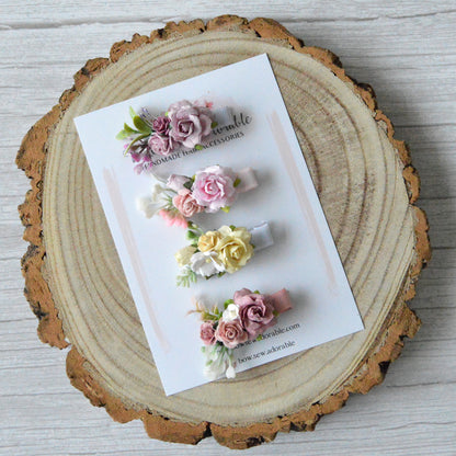 Spring floral | Fringe clip or headband (available as set/individually)