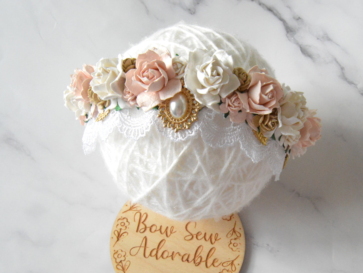 Deluxe princess | Flower headband/tieback