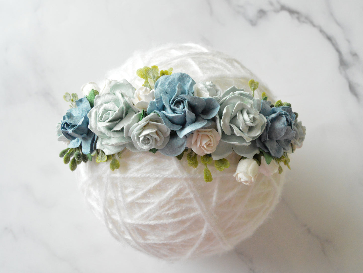 Blue rose garden | Flower headband