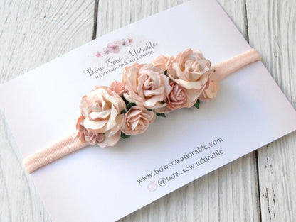 Ombre pink | Flower headband