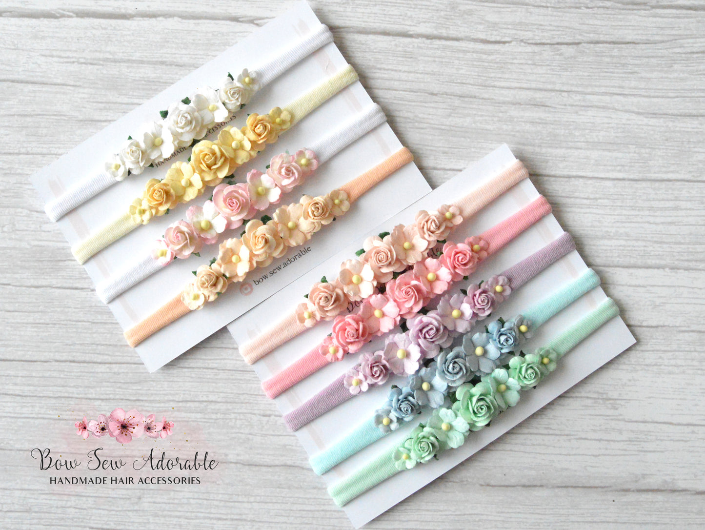 Pastel Mini Rose Blossoms | Flower headband