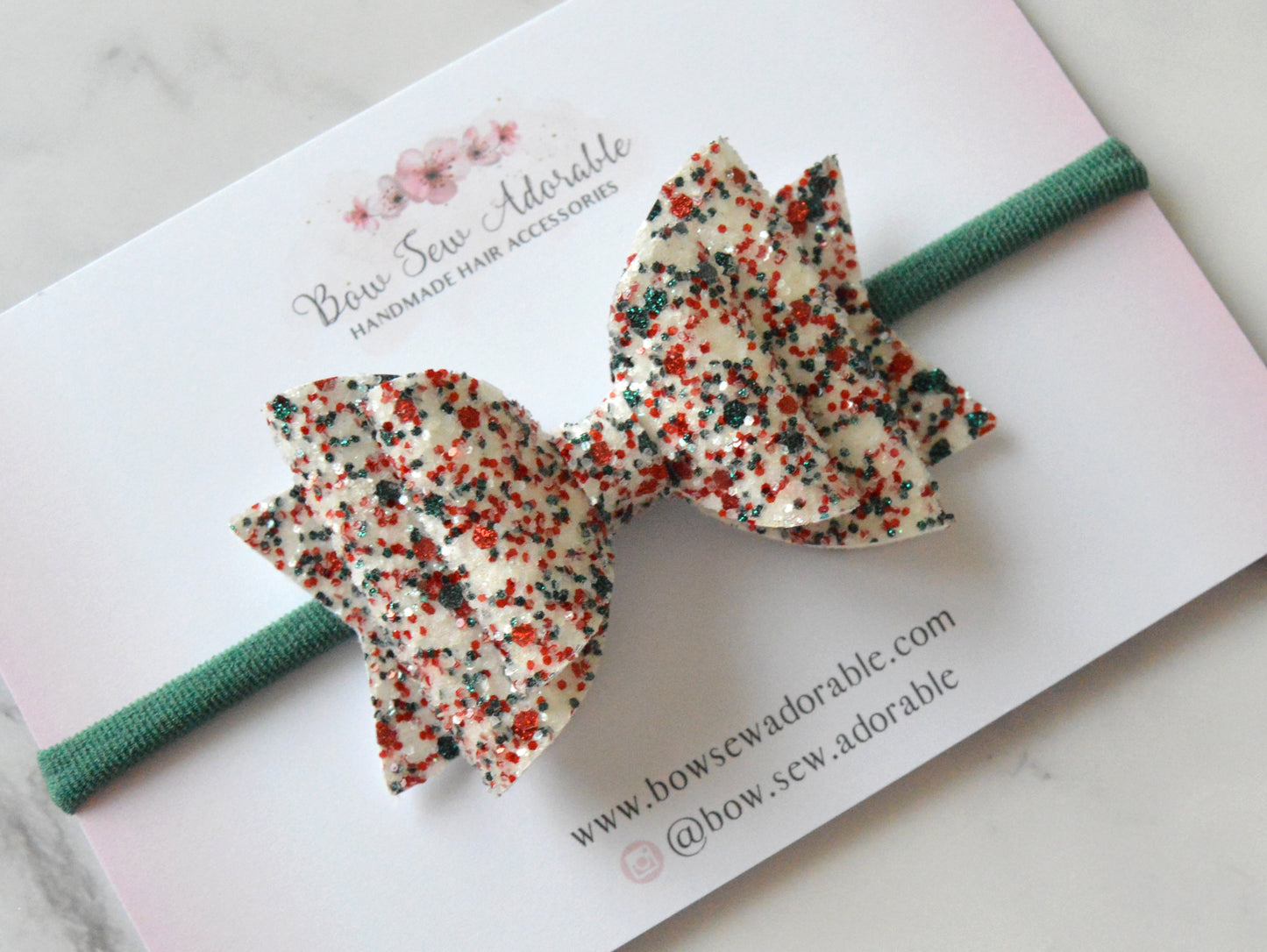 Christmas sprinkles | Hair bow