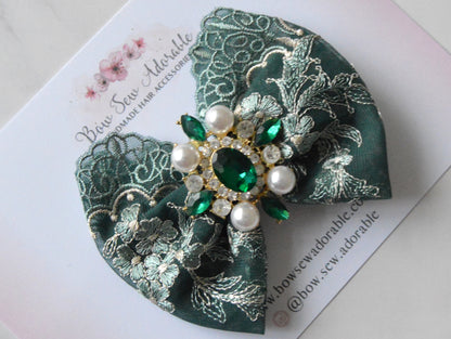 Winter green | Hair clip LIMITED EDITION RTS