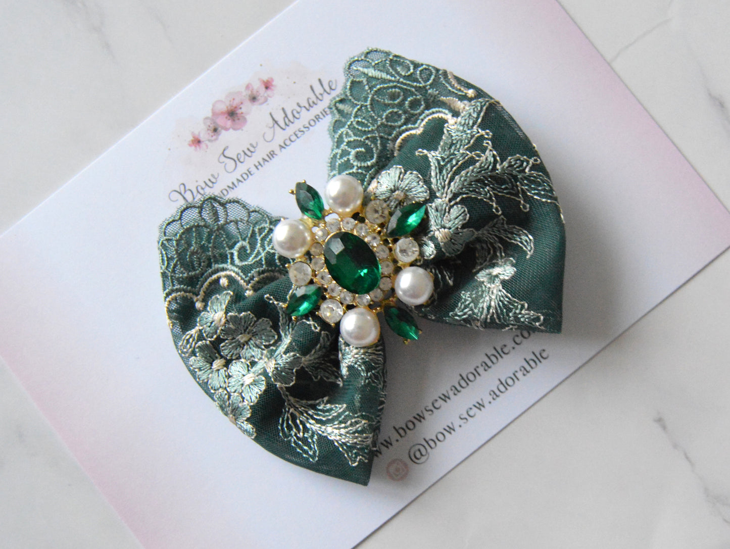 Winter green | Hair clip LIMITED EDITION RTS