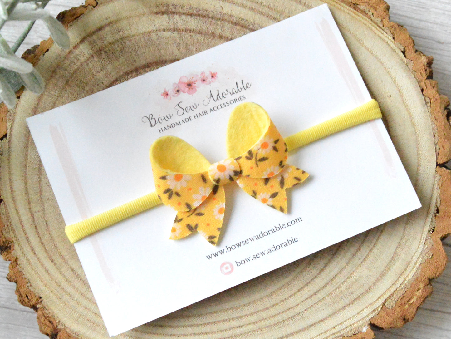 Lemon Daisy | Hair bow