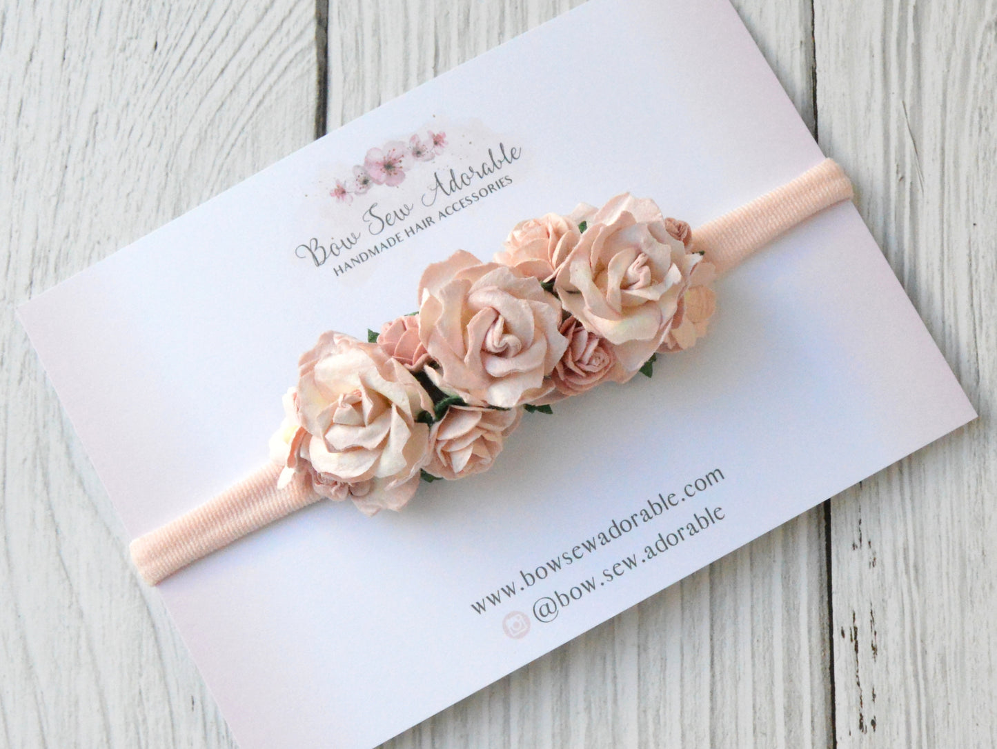 Ombre pink | Flower headband