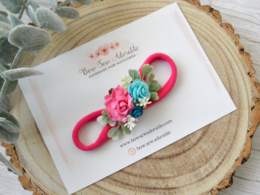 Vibrant Pink | Flower headband