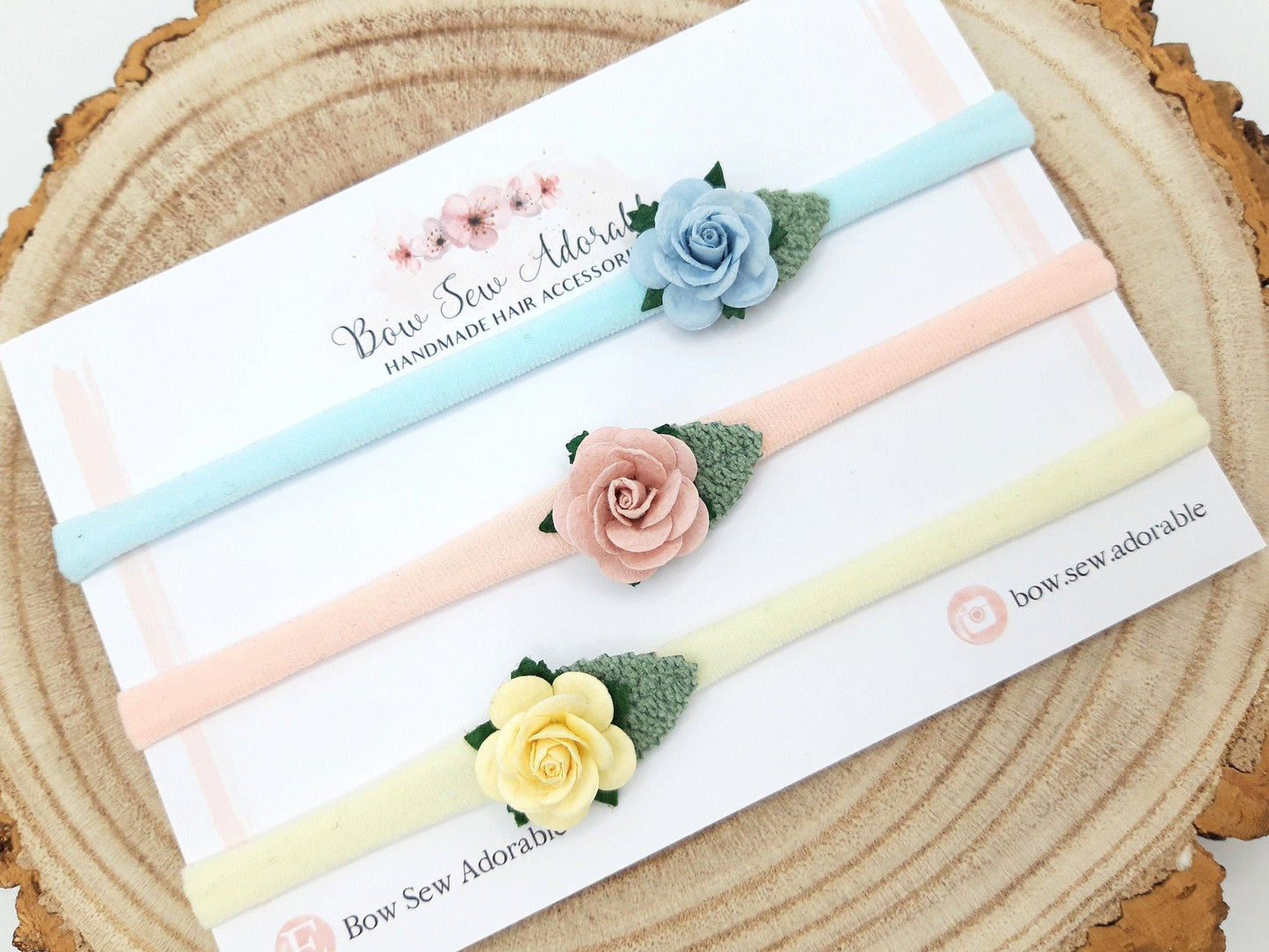 Dainty roses | Flower headband set