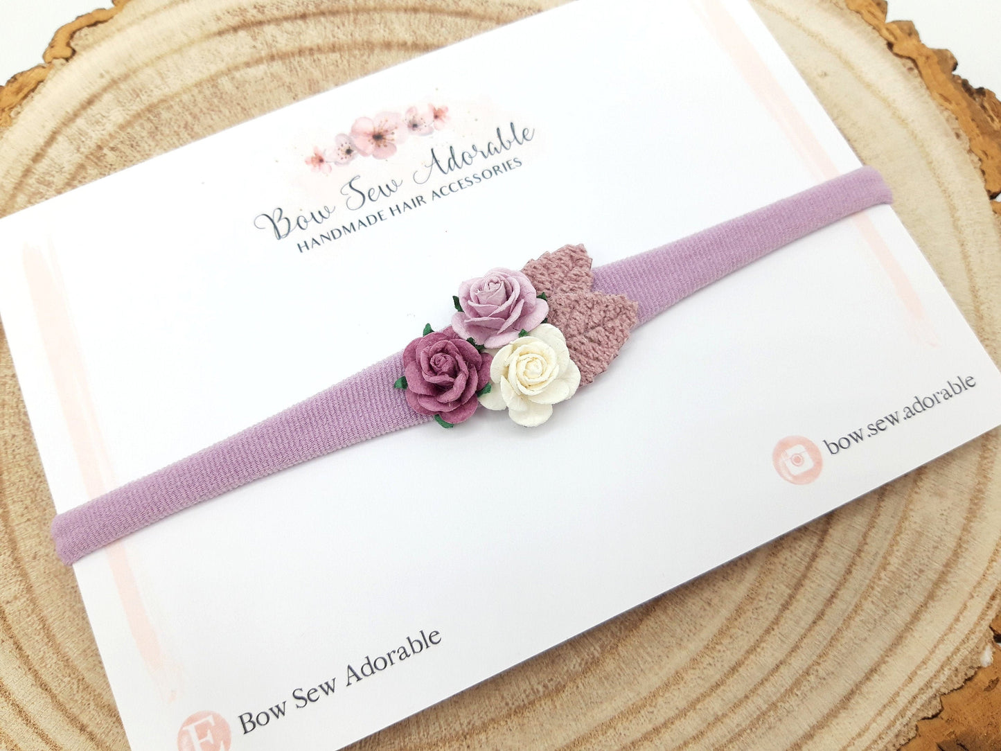 Purple rose cluster | Flower headband