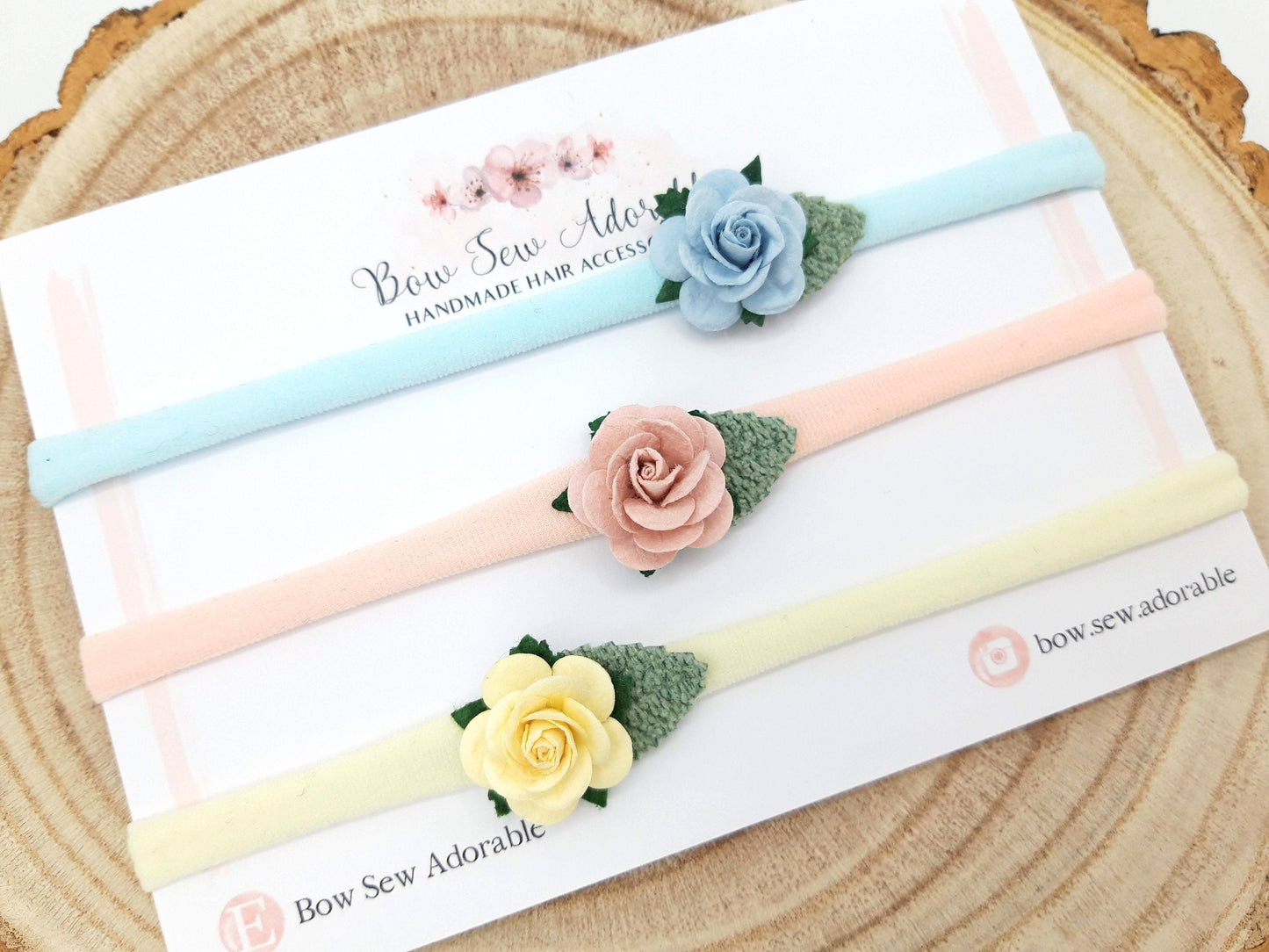 Dainty roses | Flower headband set