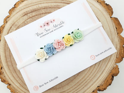 Rainbow trail | Flower headband