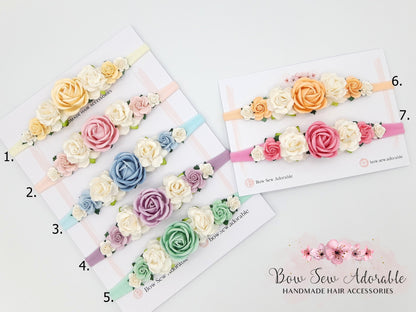 Pastel floral | Flower headbands