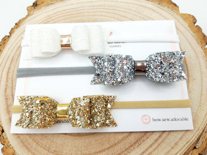 A bit of sparkle | Hair bow set