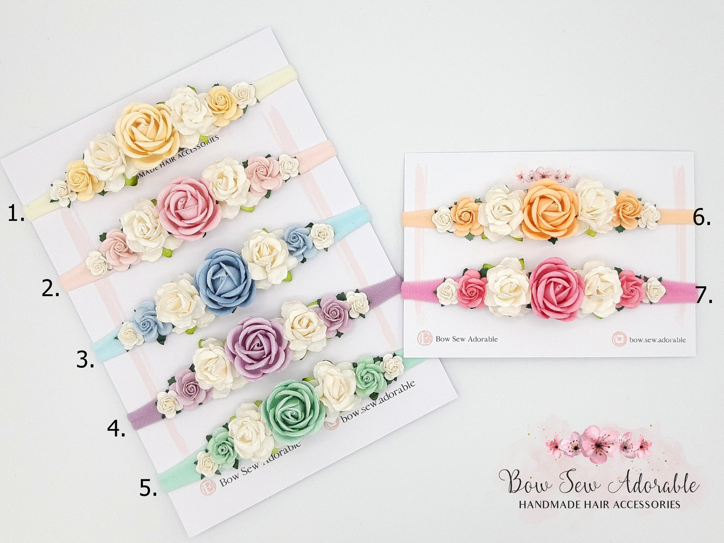 Pastel floral | Flower headbands