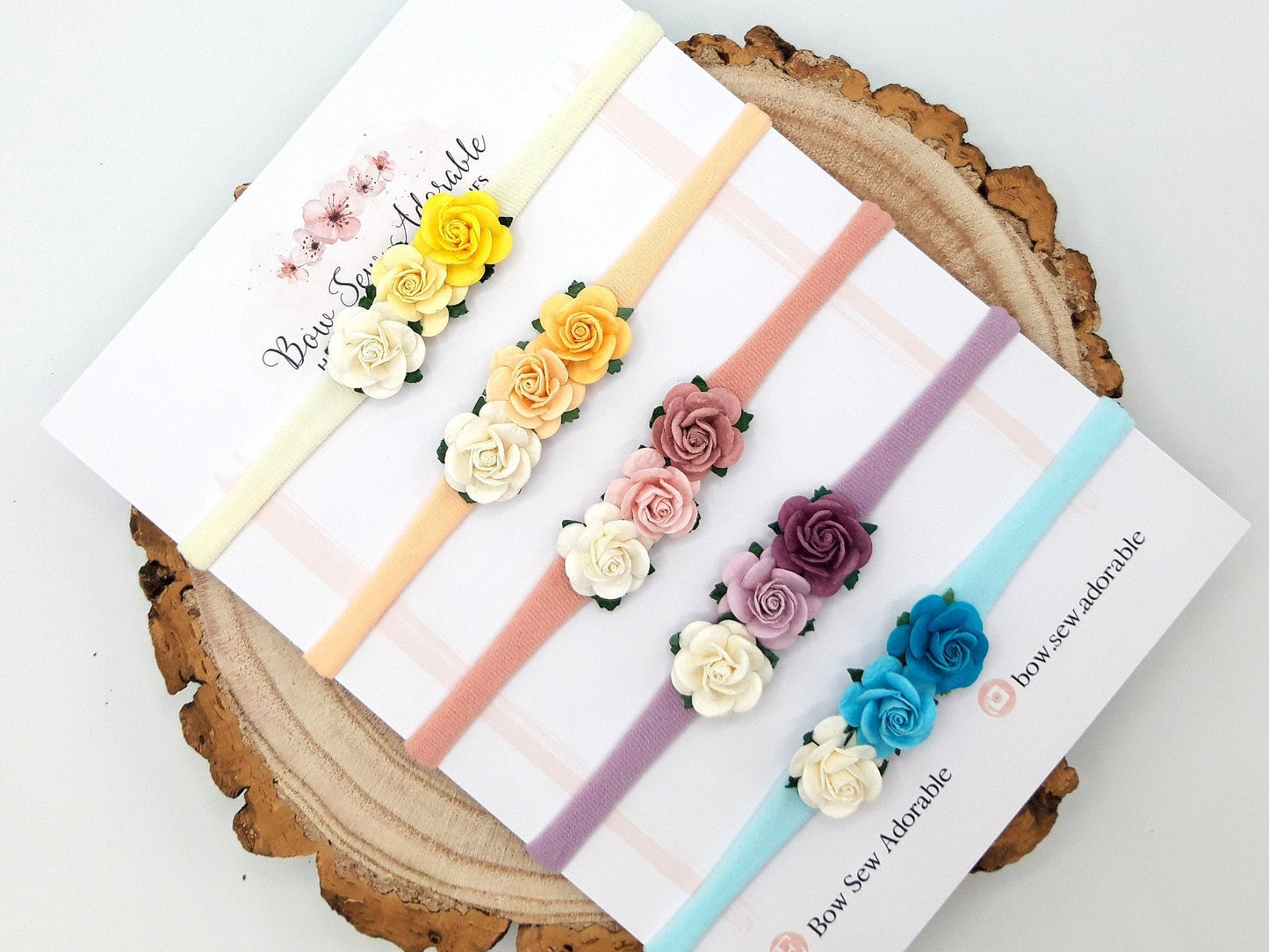 Ombre rose headband