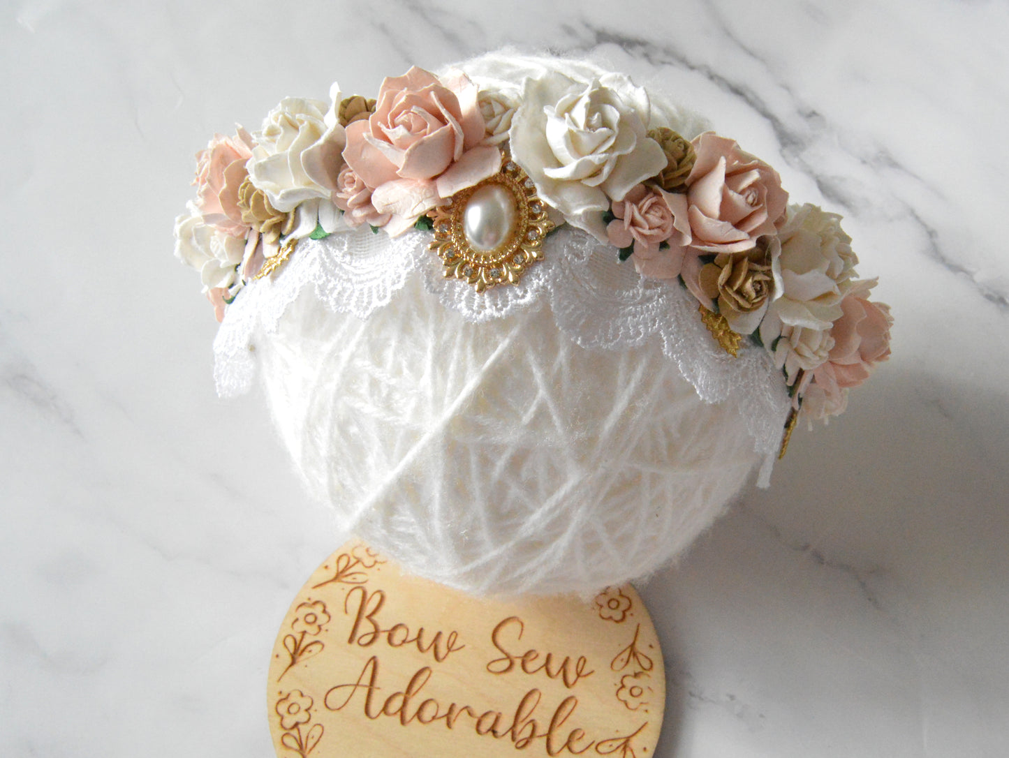 Deluxe princess | Flower headband/tieback