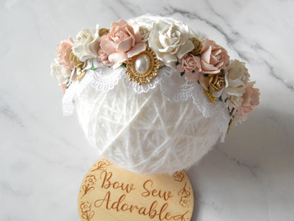 Deluxe princess | Flower headband/tieback