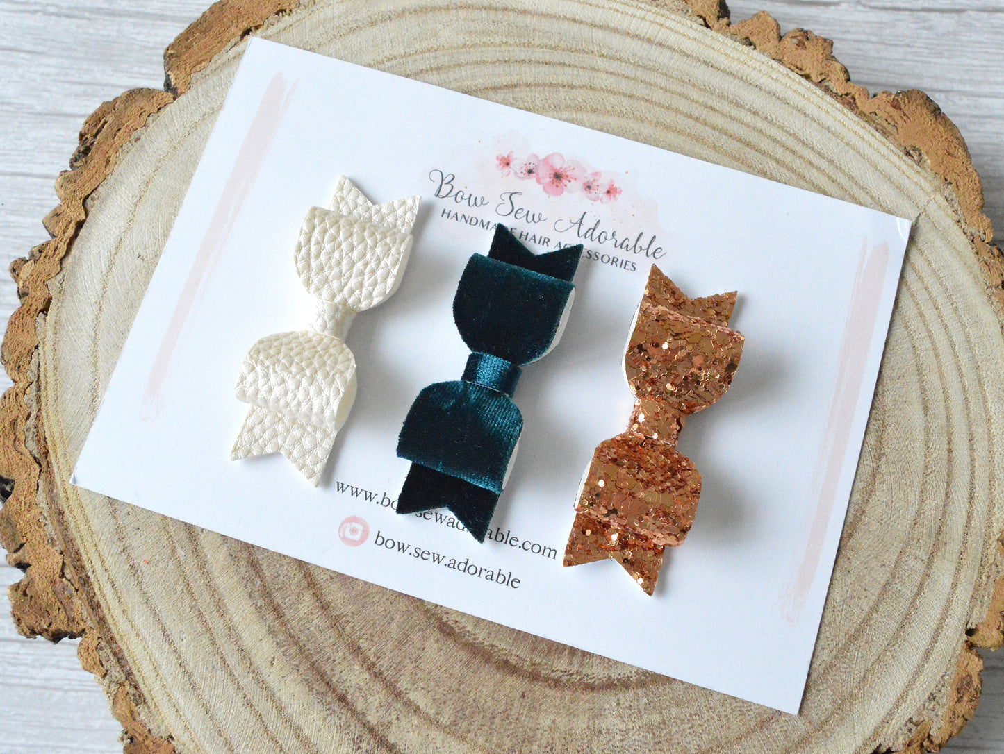 Luxe | Mini hair bow set