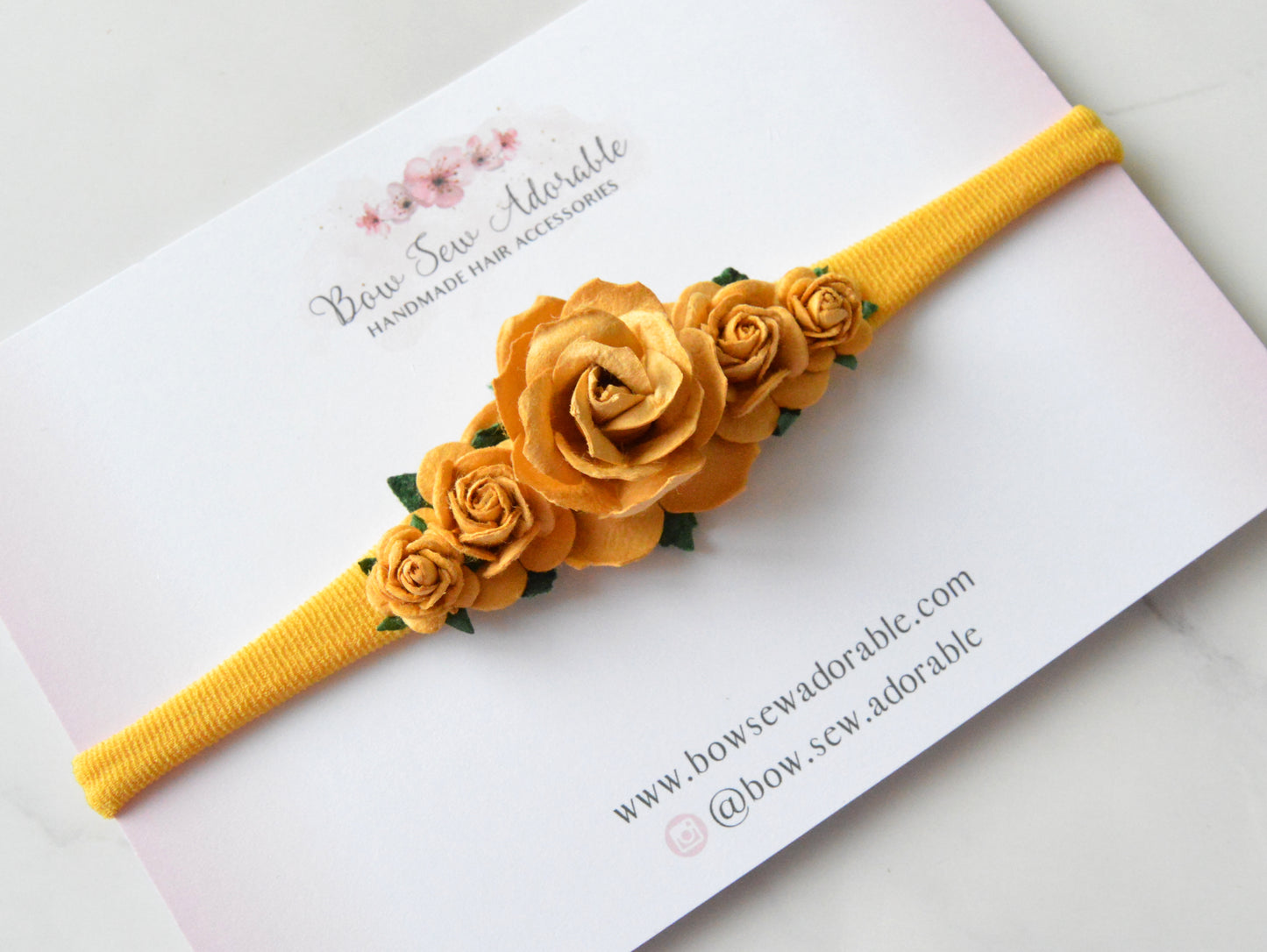 Mustard floral | Flower headband