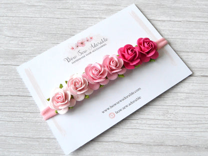 Perfect pinks | Flower headband