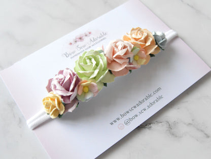 Wild rainbow | Flower headband