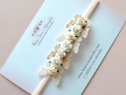 Dainty butterflies | Flower headband