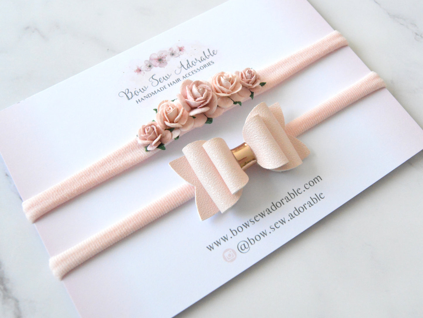 Blush minis | Headband set