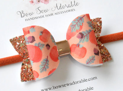 Mini Pumpkins | Hair bow