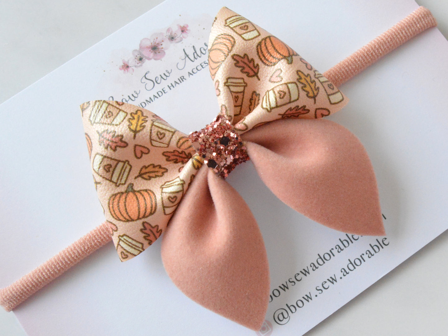 Pumpkin sailor | Hair bow