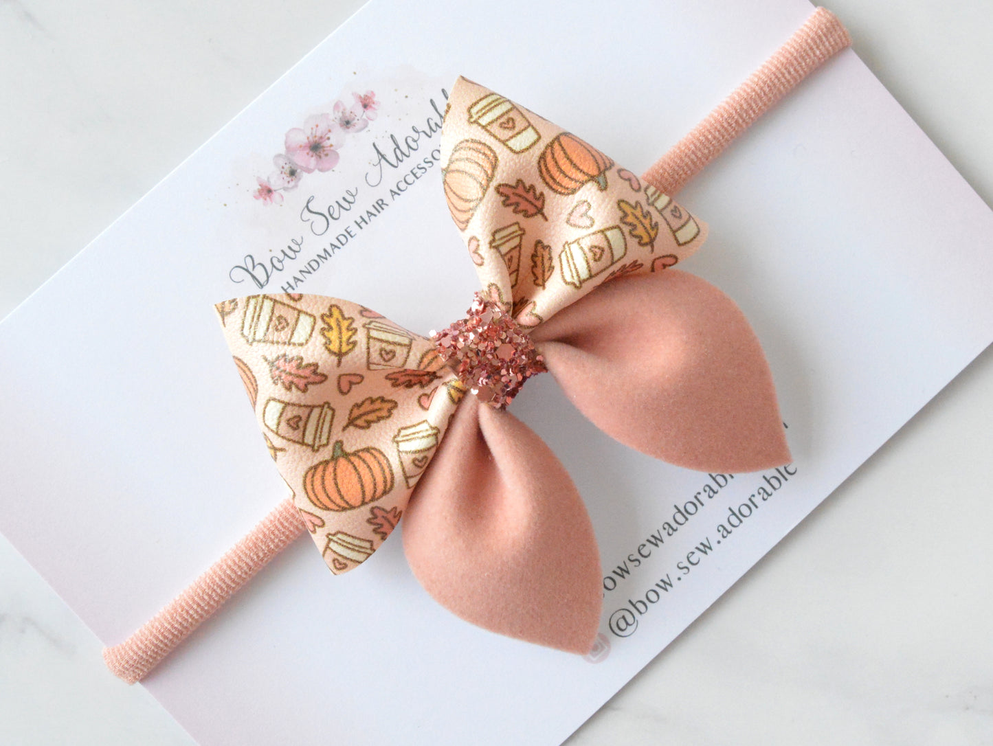 Pumpkin sailor | Hair bow