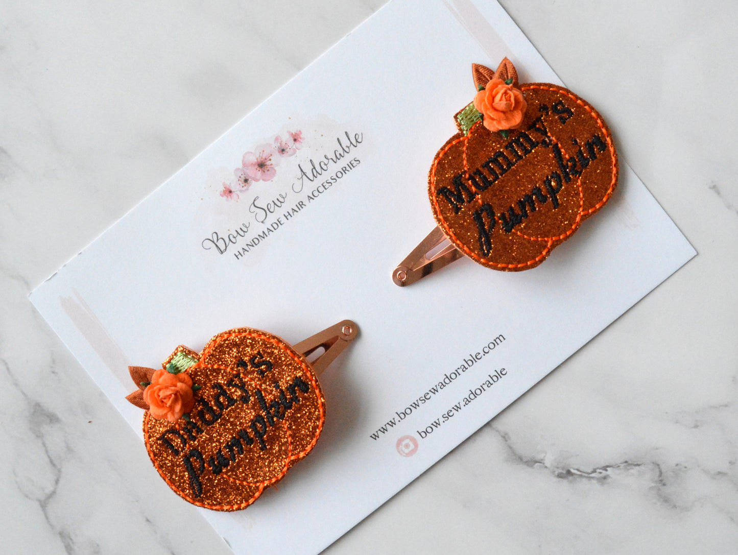 Mummy & daddy's pumpkin |  Feltie headband / clips