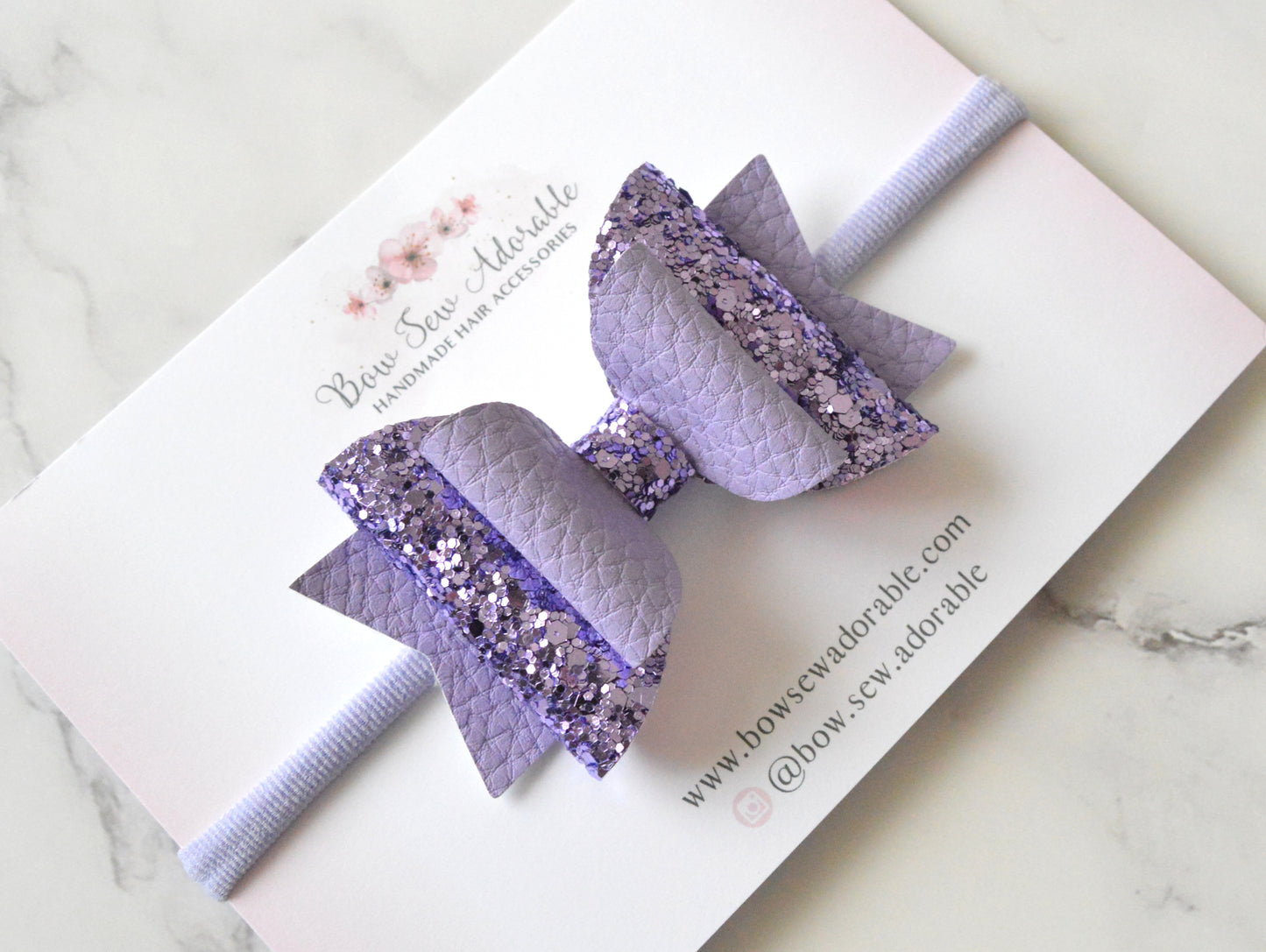 Purple sparkles | Hair bow