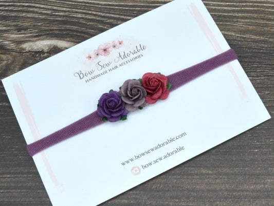 Burgundy grape | Flower headband