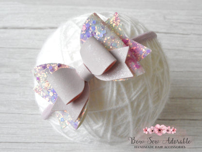 Periwinkle floral | Hair bow