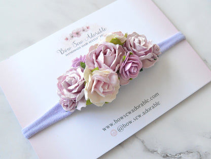 Lilac floral | Flower headband